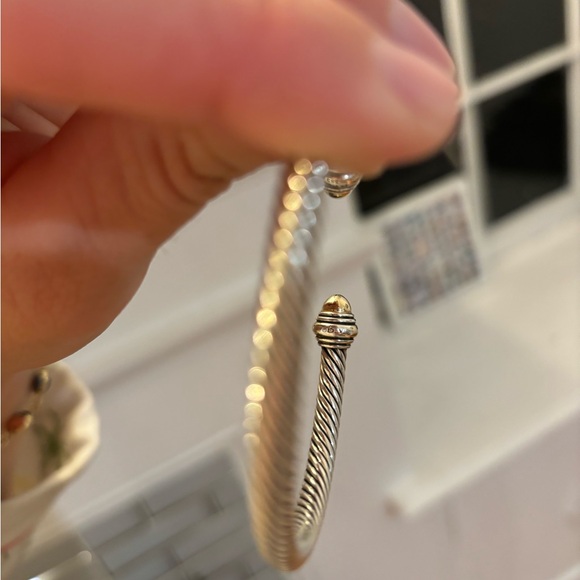 David Yurman Classic Cable Bracelet 14k Gold and Sterling Silver - Picture 5 of 5